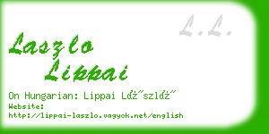 laszlo lippai business card